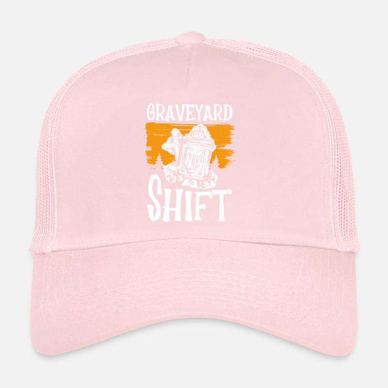 Quart de travail d’Halloween dans le cimetière Casquette trucker 