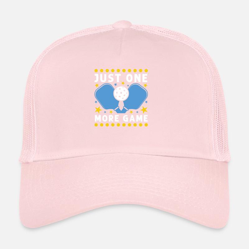 Juste un jeu de plus Funny Pickleball Casquette trucker 