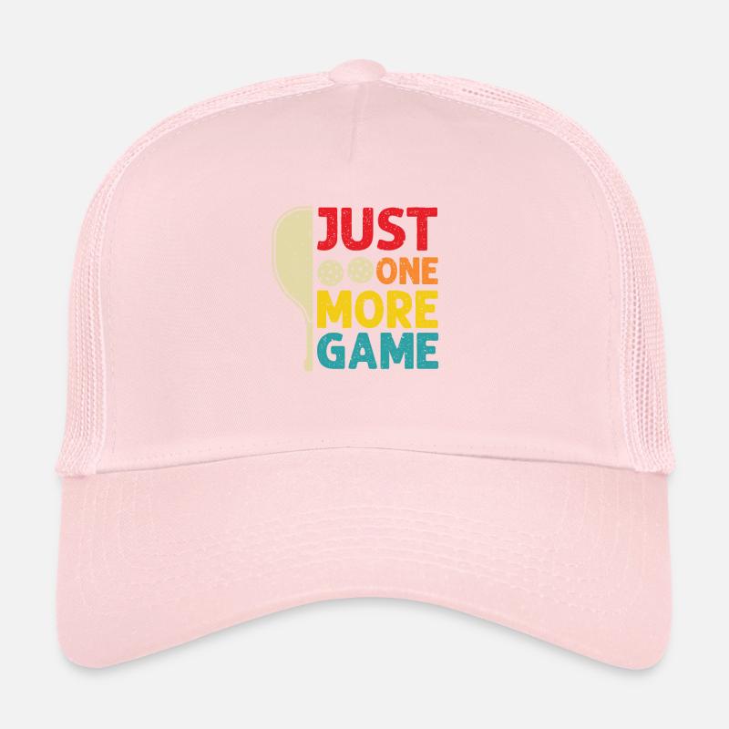 Juste un jeu de plus Funny Pickleball Casquette trucker 