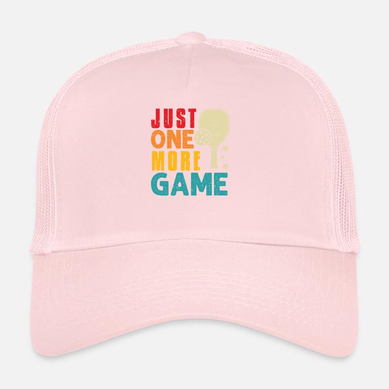 Juste un jeu de plus Funny Pickleball Casquette trucker 