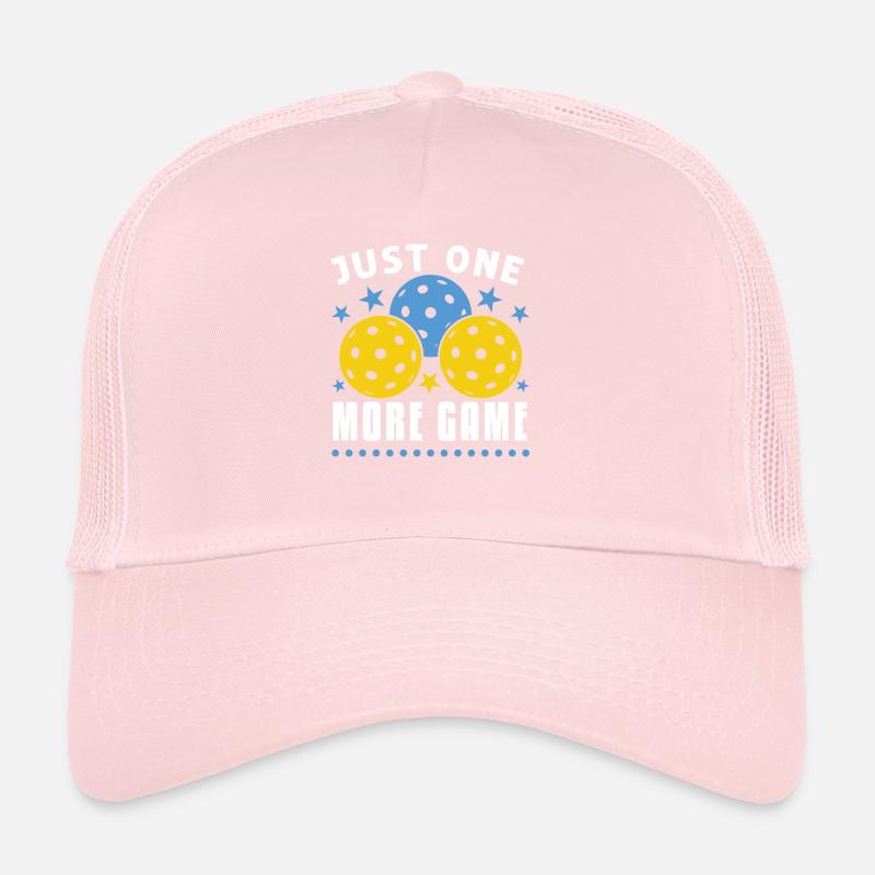 Juste un jeu de plus Funny Pickleball Casquette trucker 