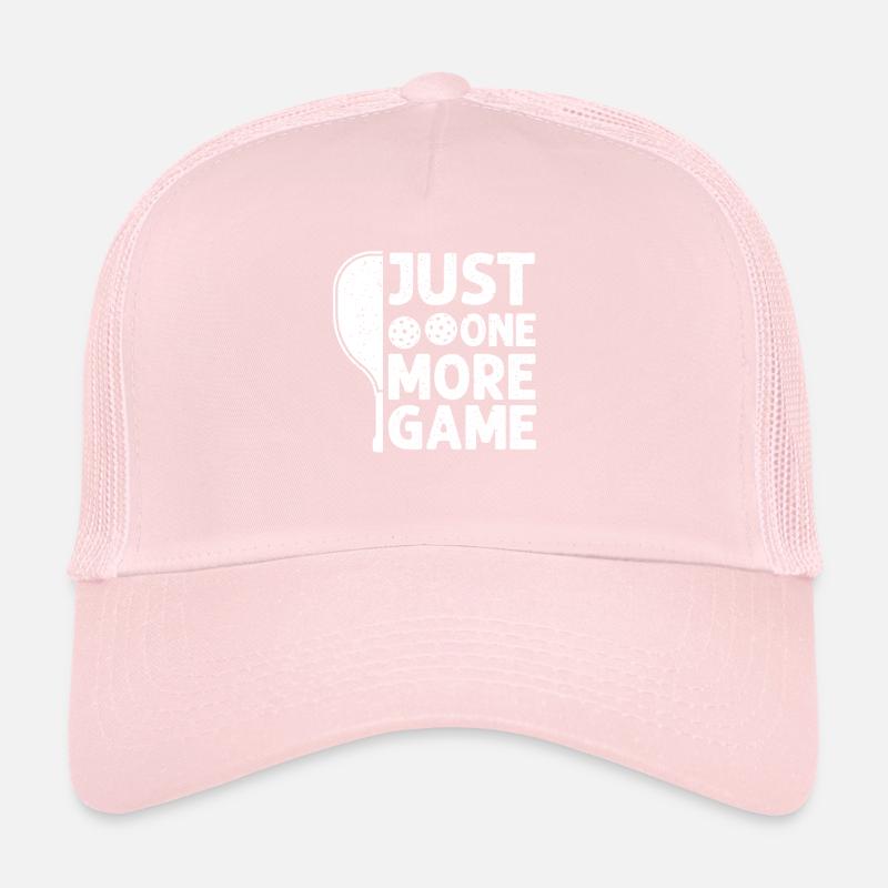 Juste un jeu de plus Funny Pickleball Casquette trucker 