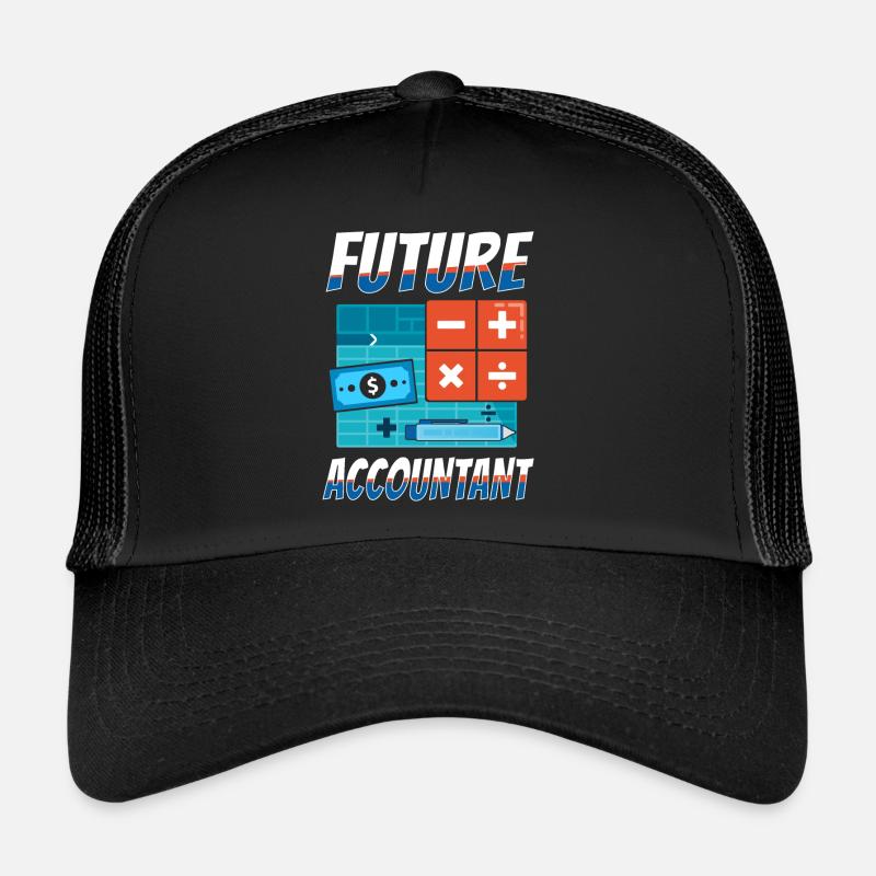 Accountant Bookkeeper Accounting - Trucker Cap - Schwarz/Schwarz