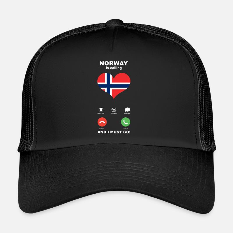 Norway is calling Norway Heart Souvenir Trucker Cap