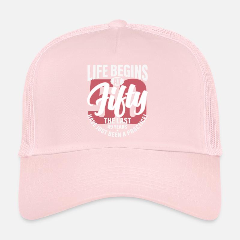 Das Leben beginnt mit 50 Trucker Cap