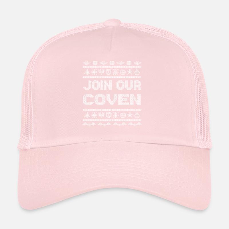 Stitch Pattern Funny Creatures Coven Halloween Trucker Cap