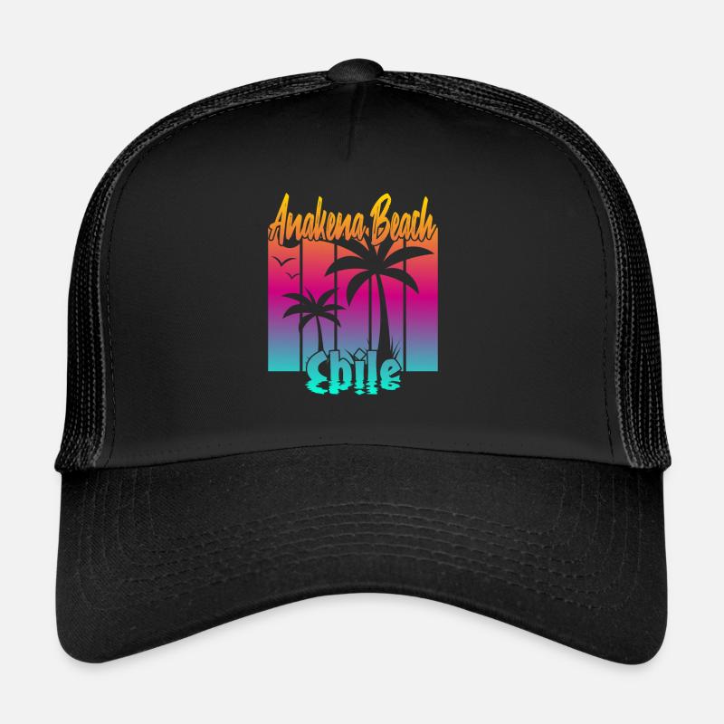 Anakena Beach Chile Trucker Cap