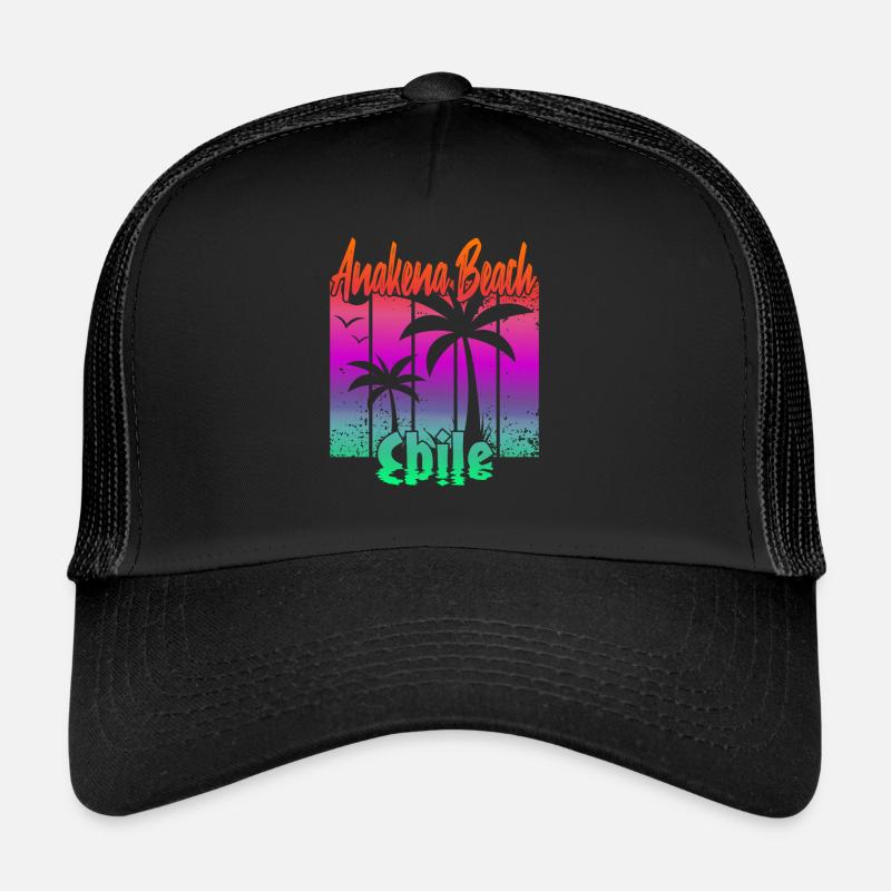 Anakena Beach Chile Trucker Cap