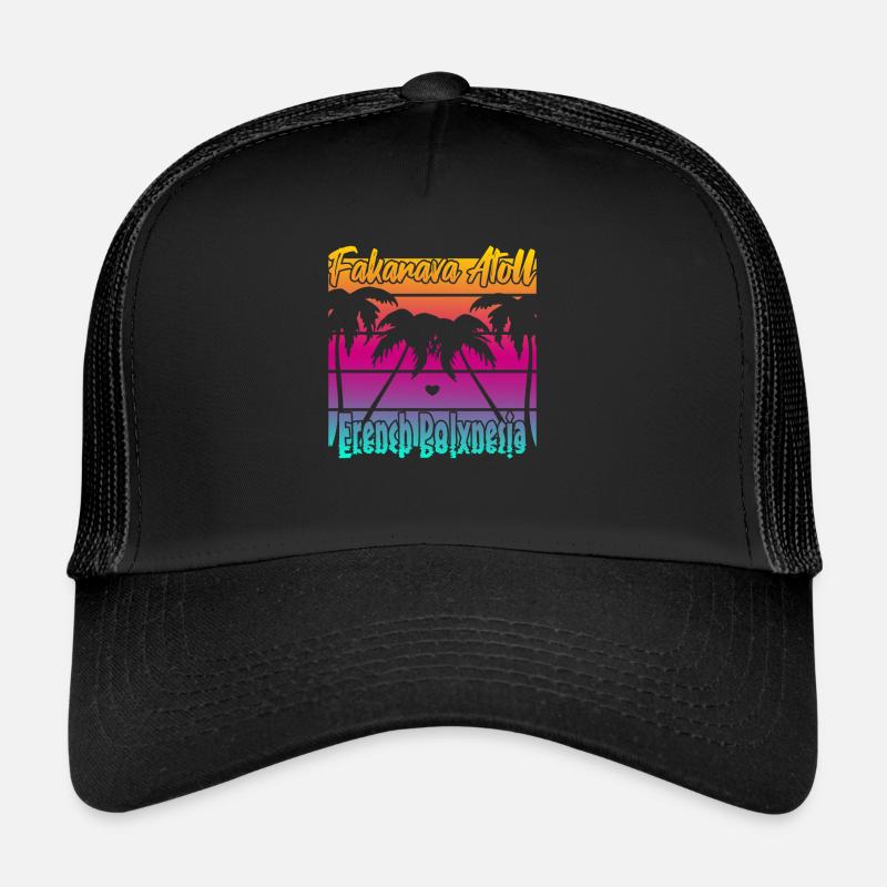 Fakarava Atoll French Polynesia Trucker Cap
