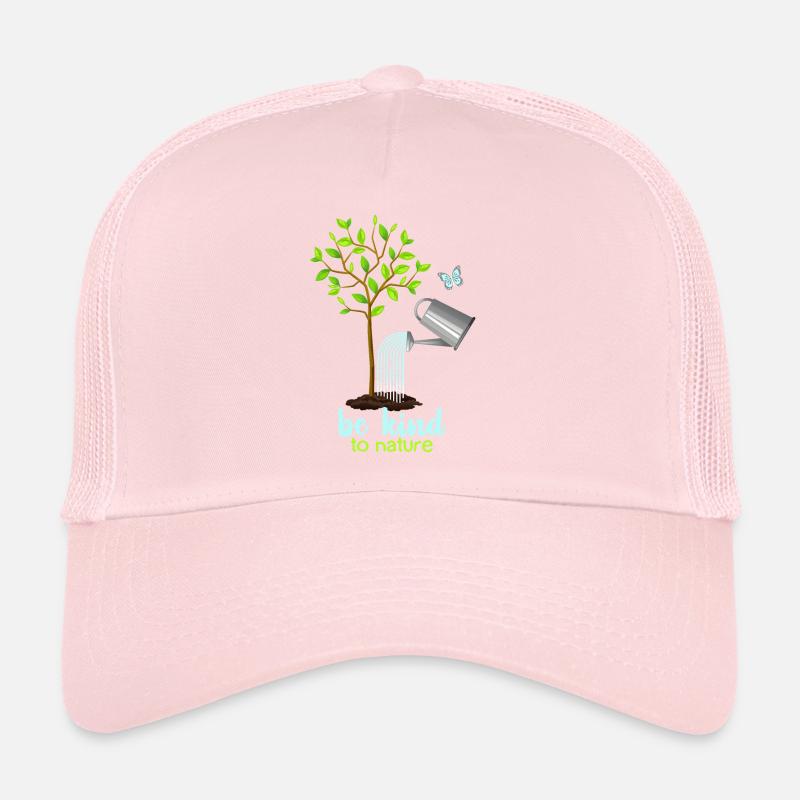 Nature conservation, tree and watering can, environmental protection Trucker Cap