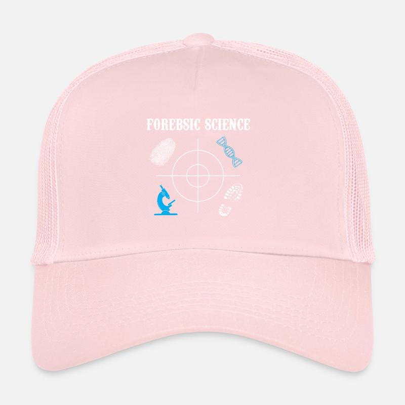 forensic fingerprint footprint microscope Design Trucker Cap