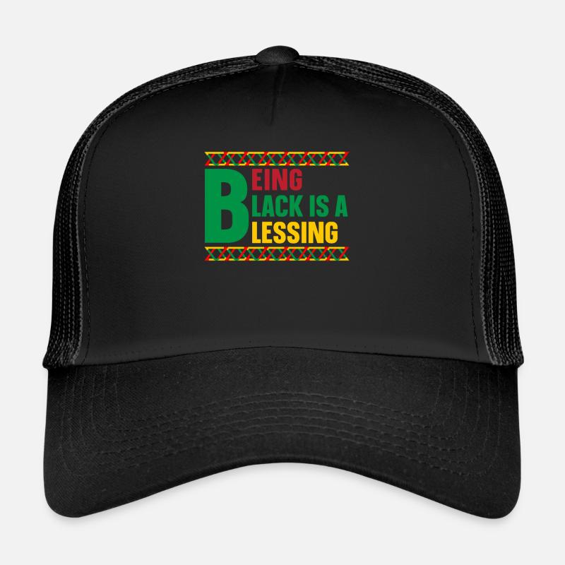 Being Black Is A Blessing Black History Month Trucker Cap