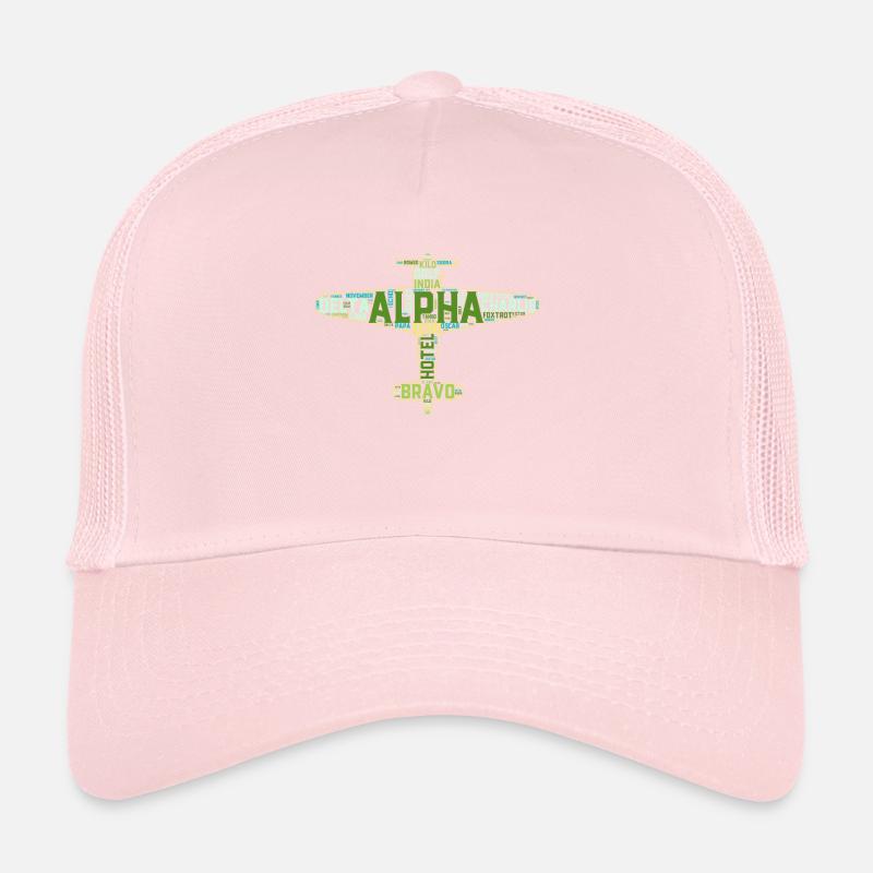 Full Phonetic Alphabet Military Plane Pilot Trucker Cap