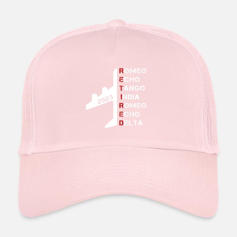 Retired Pilot 2023 Phonetic Alphabet Retirement Trucker Cap