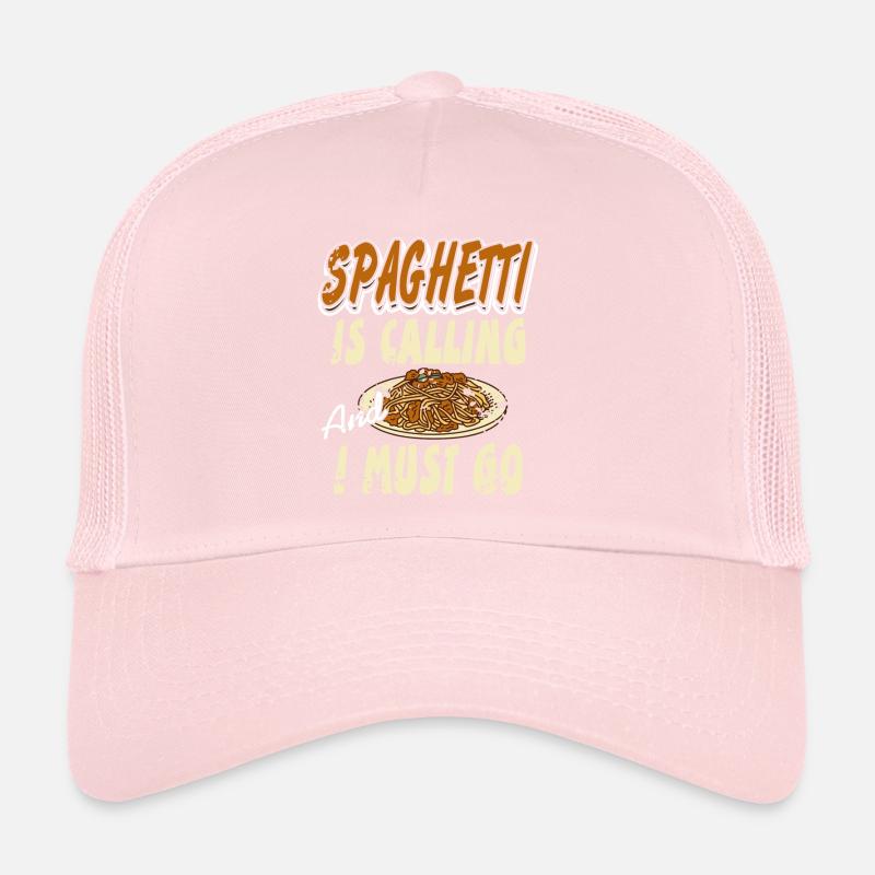 Spaghetti appelle et je dois aller drôle rétro Casquette trucker 