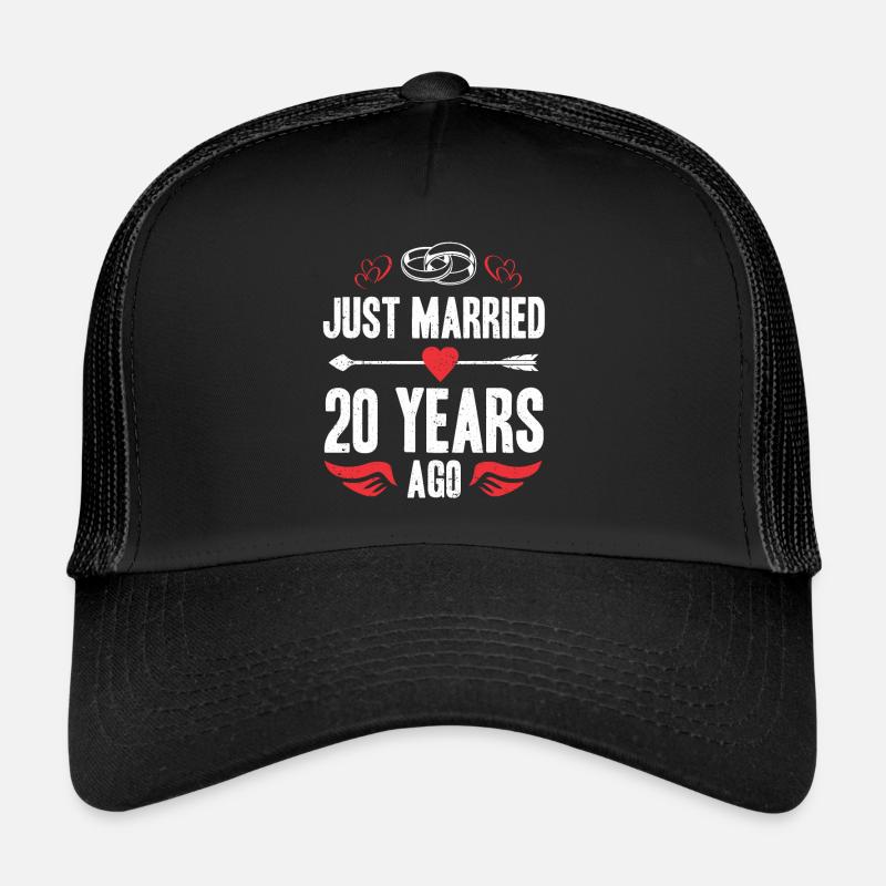 Je viens de me marier il y a 20 ans 20e anniversaire de mariage Casquette trucker 
