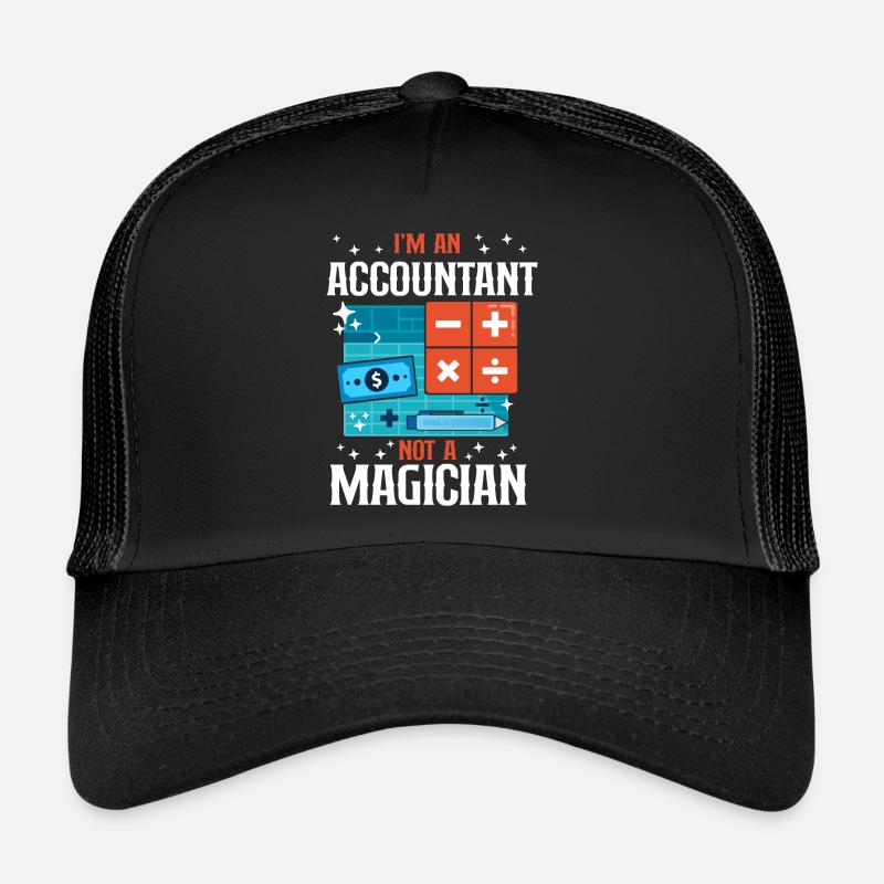 Accountant Bookkeeper Accounting - Trucker Cap - Schwarz/Schwarz