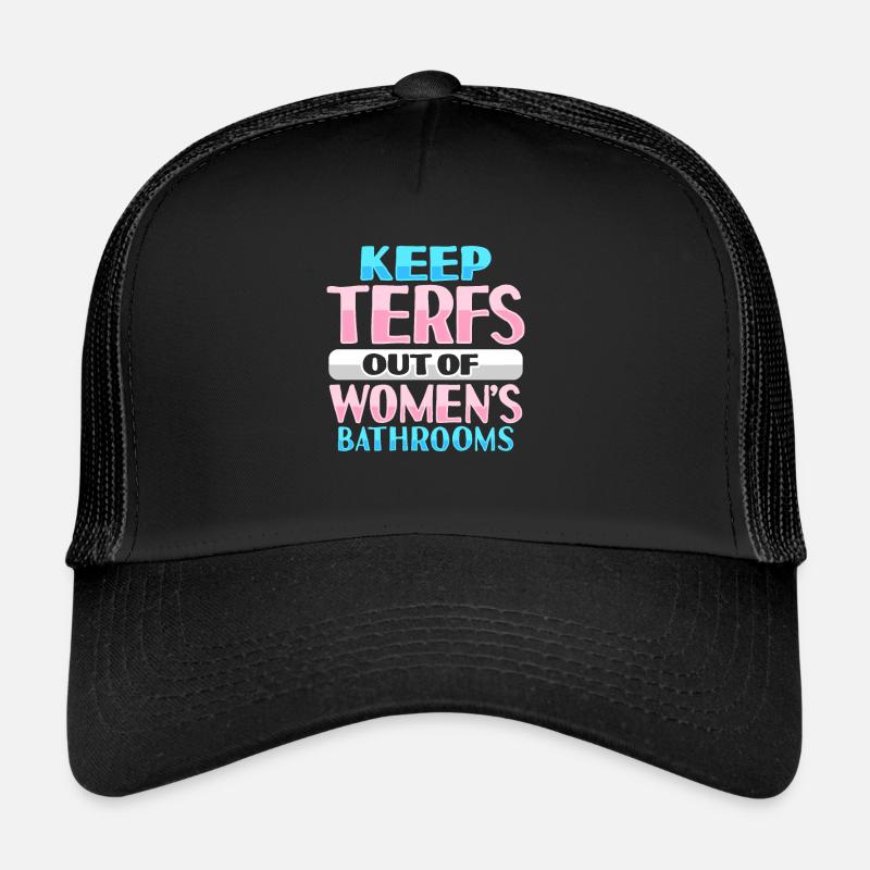 Pas de Terfs Transféminisme Personne Trans Casquette trucker 