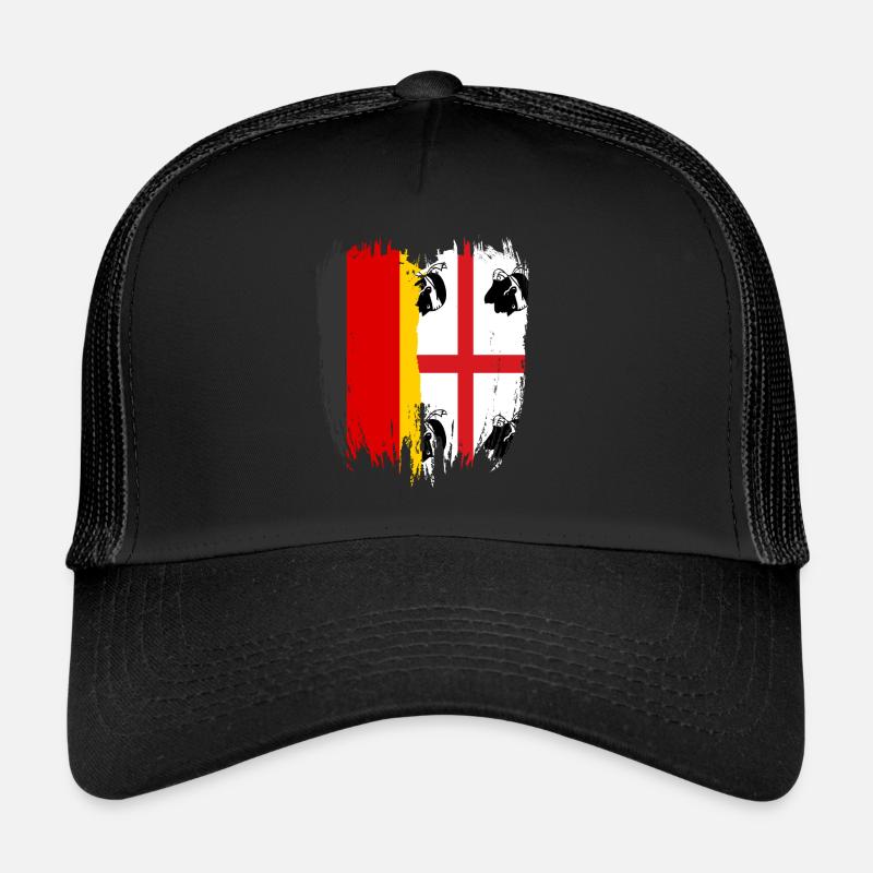 Sardinia Sardinian flag Sardegna Sardinia - Trucker Cap - black/black