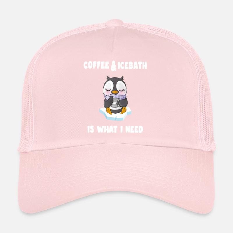 eisbader eisbademeister braucht eisbad und kaffee Trucker Cap