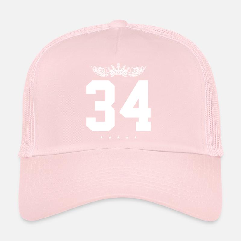34 Couronne numérique Casquette trucker 
