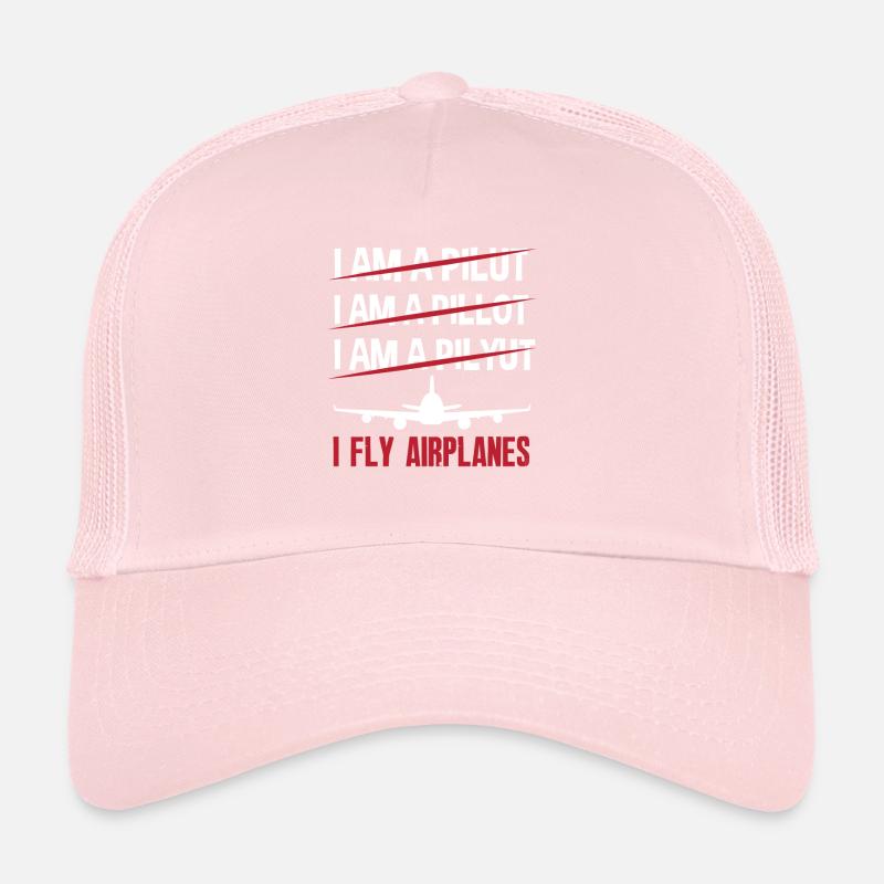 Airplane Aviation Pilot Funny Pilot Gift Trucker Cap