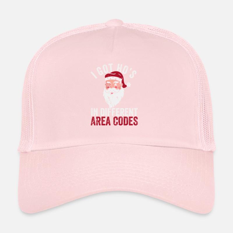 I have Hos in different area codes Christmas Trucker Cap