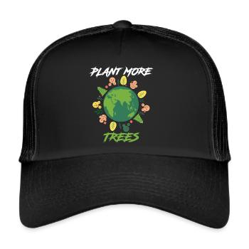 Earth Day Earthday Environmental Protection Environment Nature - Trucker Cap - black/black - Front