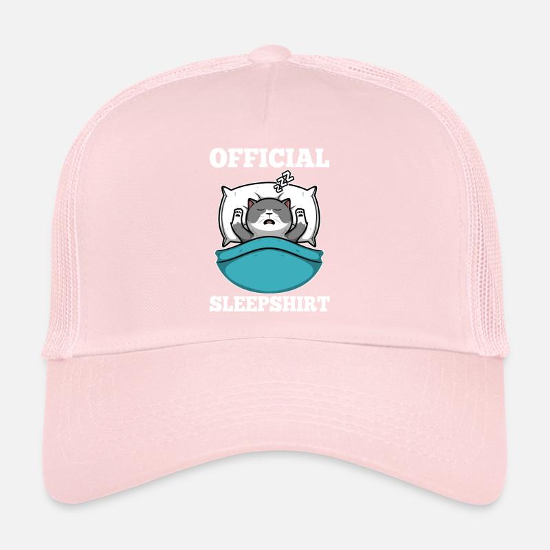 Chemise de sommeil officielle chat Casquette trucker 