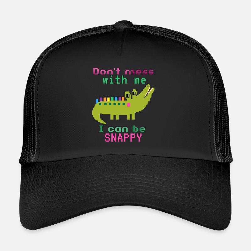 Crocodile crocodile, dicton drôle, jeu de mots Casquette trucker 