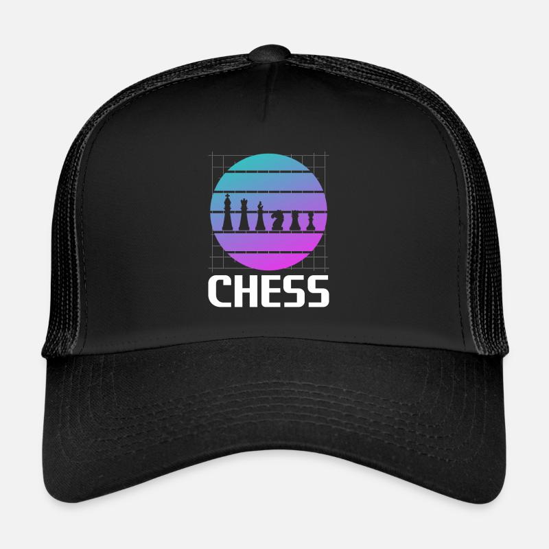 Jeu de société retro vintage classic chess player Casquette trucker 
