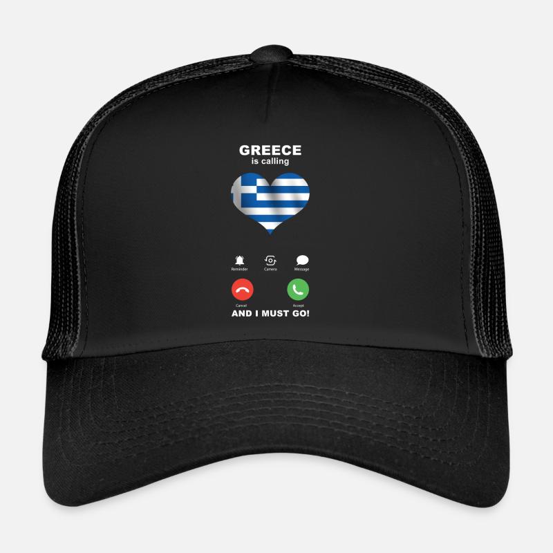 Greece is calling Greece Heart Souvenir Trucker Cap