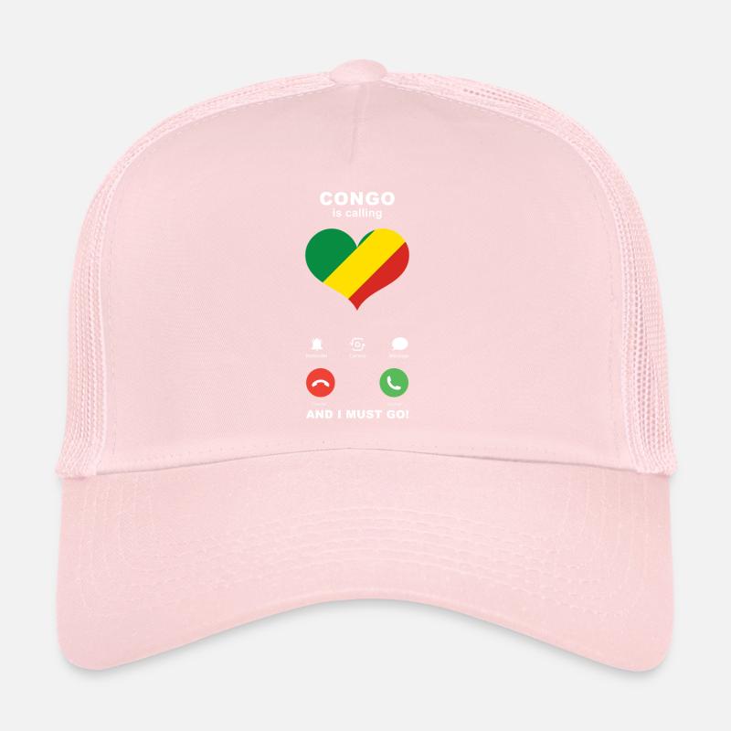 Le Congo appelle Congo Heart Souvenir Casquette trucker 