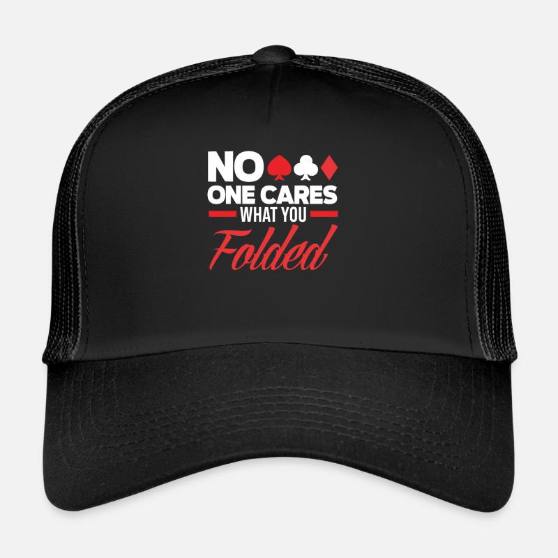 Poker Player Poker Player Poker Gift Trucker Cap