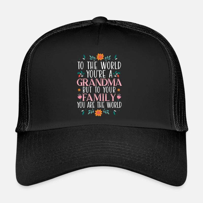 Du bist die weltbeste Oma aller Zeiten Großmutter Trucker Cap
