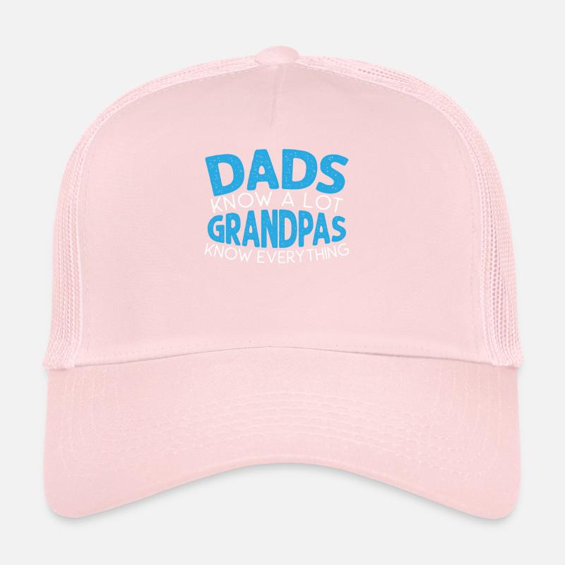 Dads Knows A Lot Grandpa Knows Everything Trucker Cap