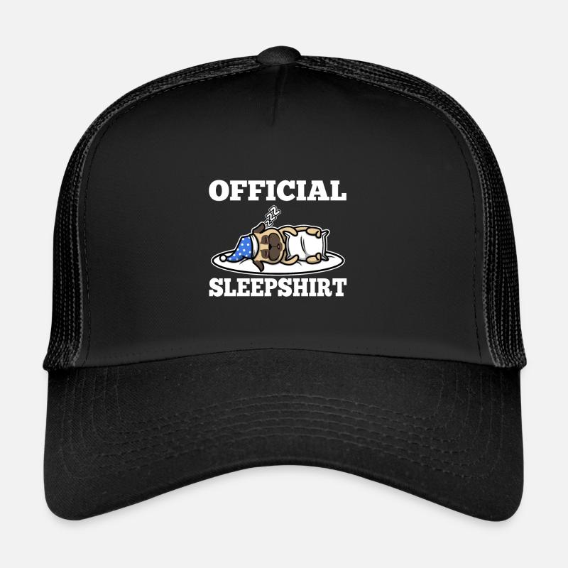 Official sleepshirt Mops - Trucker Cap - Schwarz/Schwarz