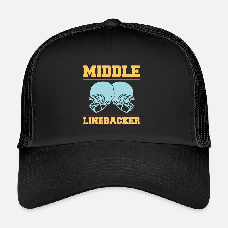 Middle Linebacker Shirt Gift Trucker Cap