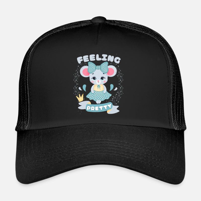 Cute mouse, mouse, kawaii mouse funny saying Trucker Cap