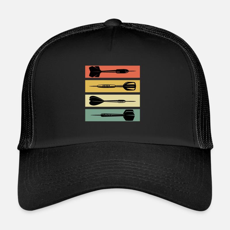 Dart Pfeile Dart Zubehör Dart - Trucker Cap - Schwarz/Schwarz