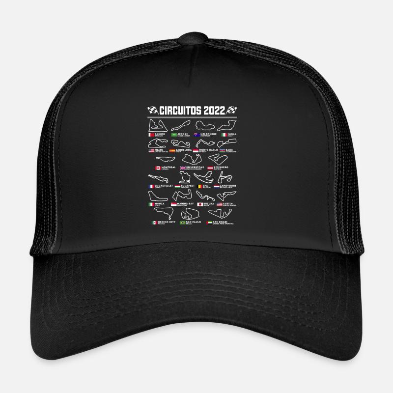Circuits espagnols de Formule Un Casquette trucker 