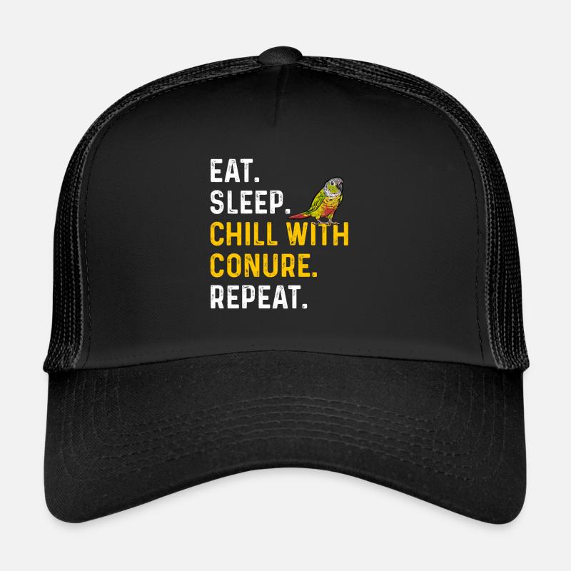 Molinasittich Perroquet Oiseau Perruche du Soleil Casquette trucker 