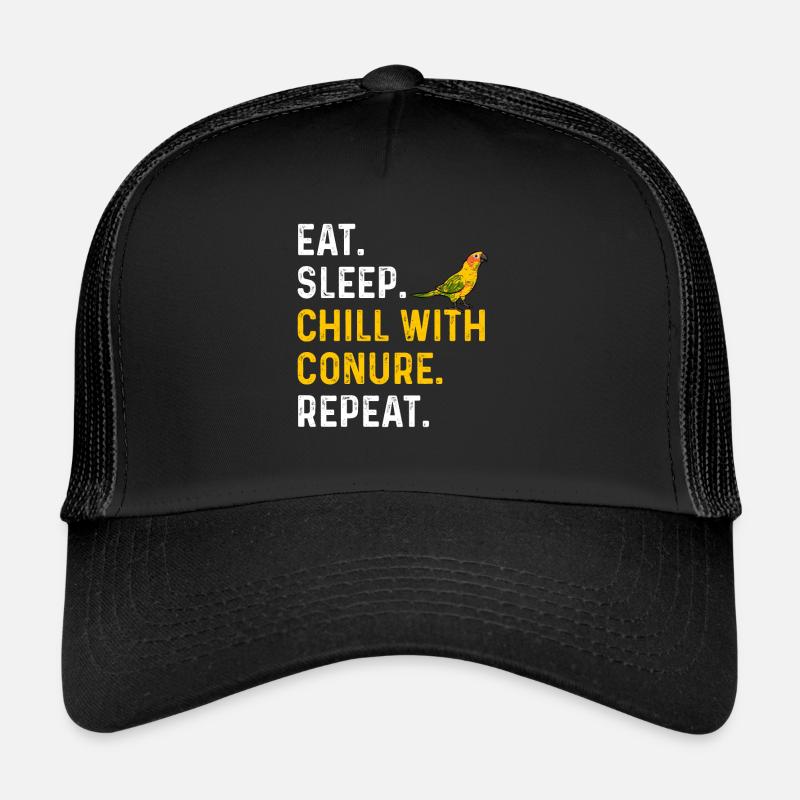 Molinasittich Perroquet Oiseau Perruche du Soleil Casquette trucker 