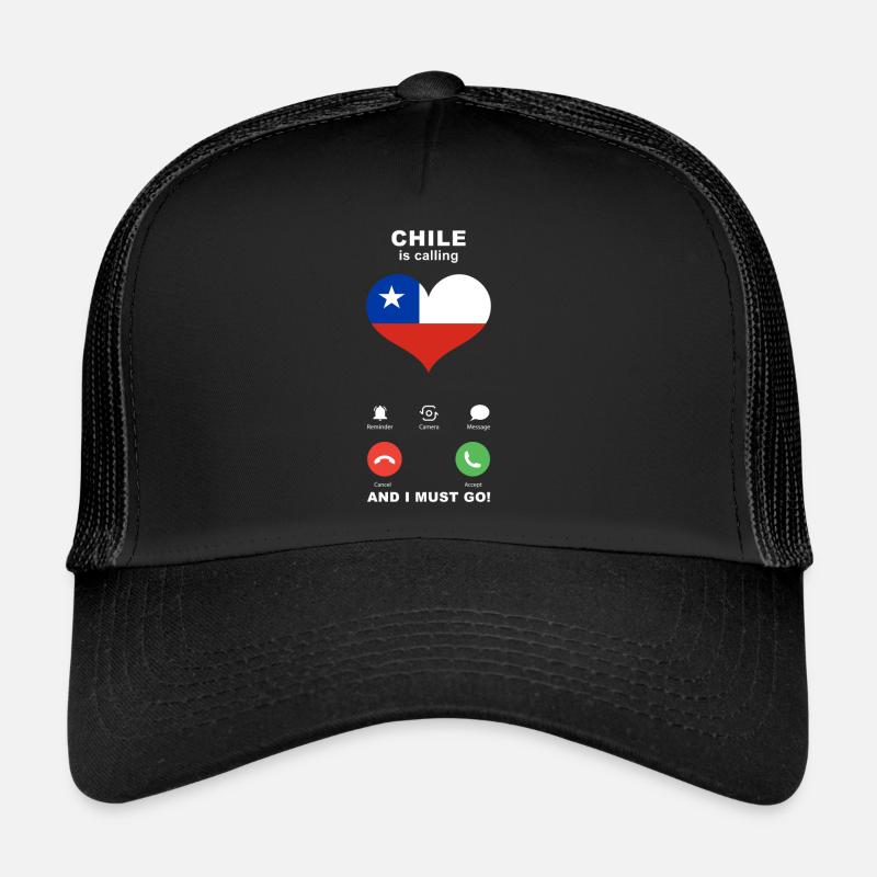 Chile is calling Chile Heart Souvenir Trucker Cap
