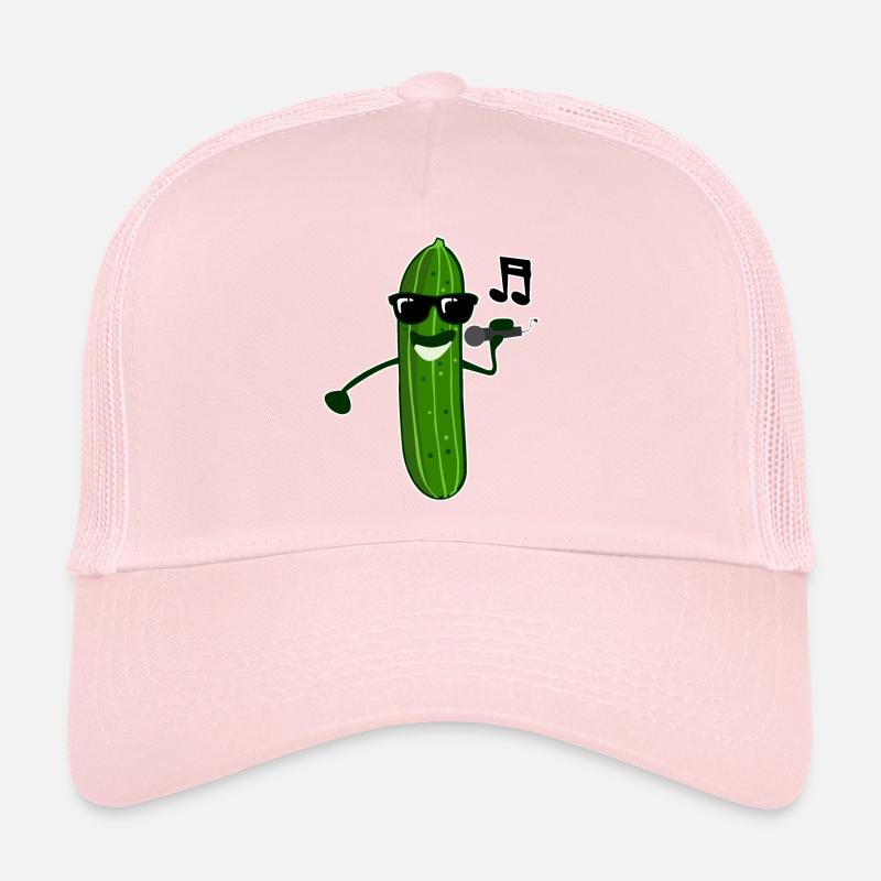 Gurke singt Sänger Gurken Trucker Cap