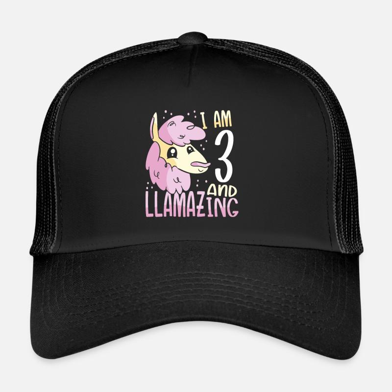 I Am A Three-Year-Old Lama Trucker Cap