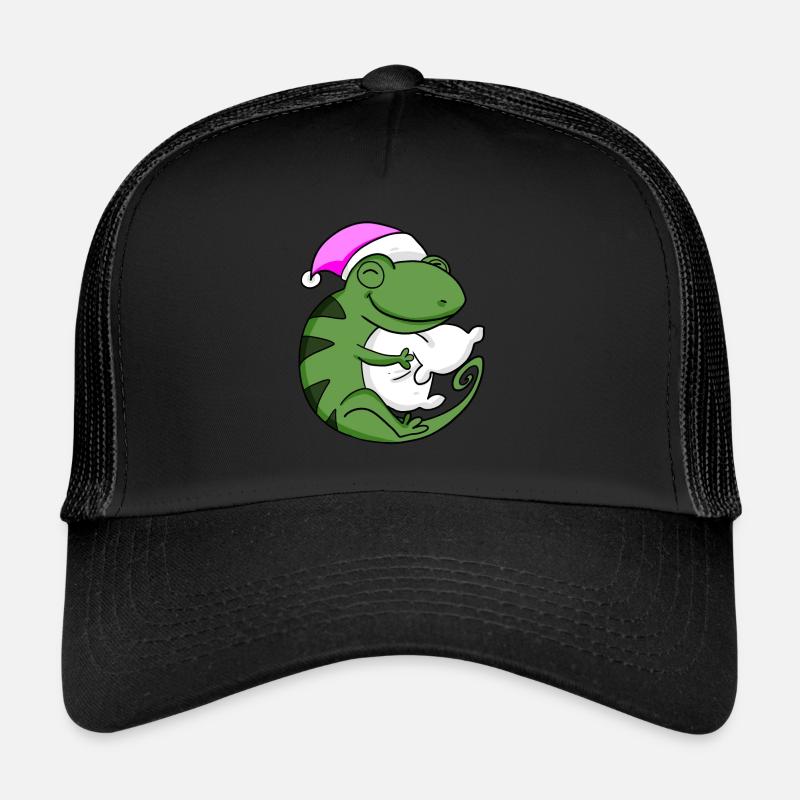 Caméléon avec oreiller et bonnet de couchage Casquette trucker 