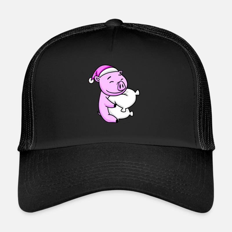 Cochon avec oreiller et bonnet de couchage Casquette trucker 