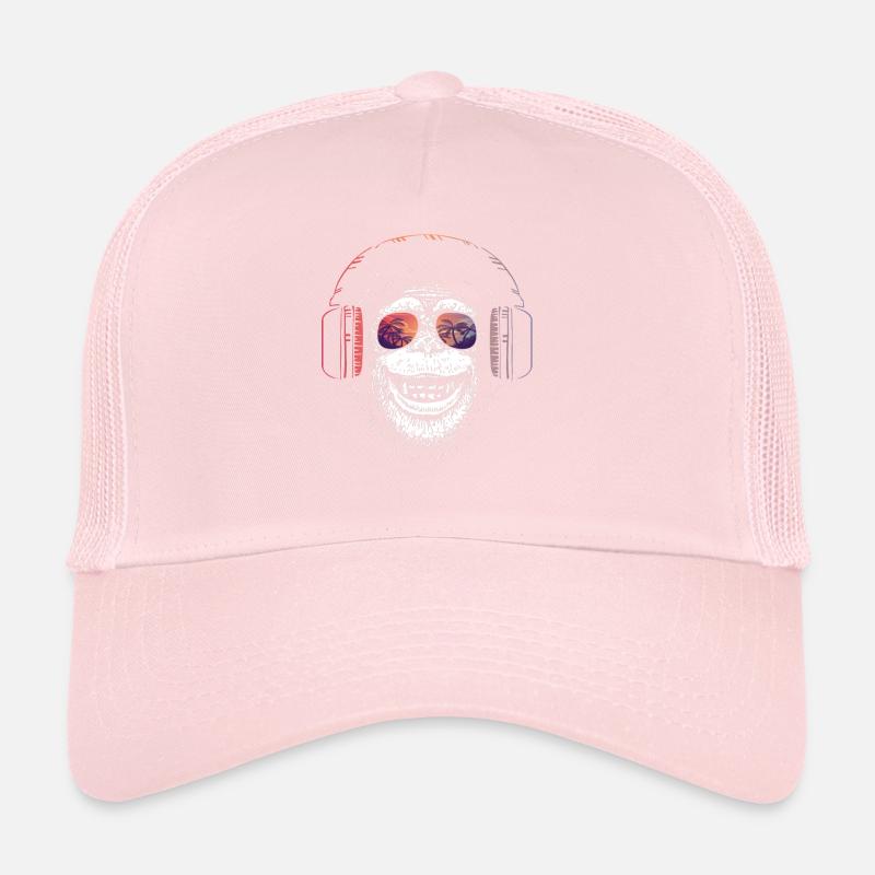 Affe Dj Kopfhörer Trucker Cap