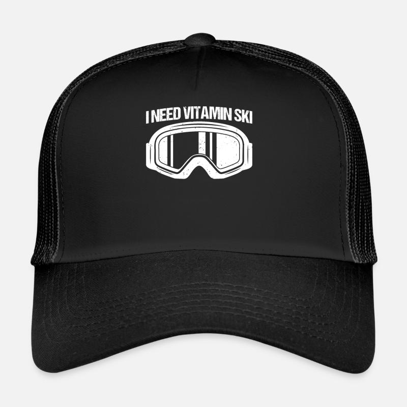 I Need Vitamin Ski - Skiing Trucker Cap